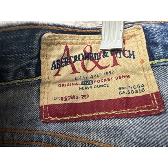 Vintage Abercrombie & Fitch - Handcrafted - Distressed Slim Low Rise Jeans-32x32 - Picture 15 of 16